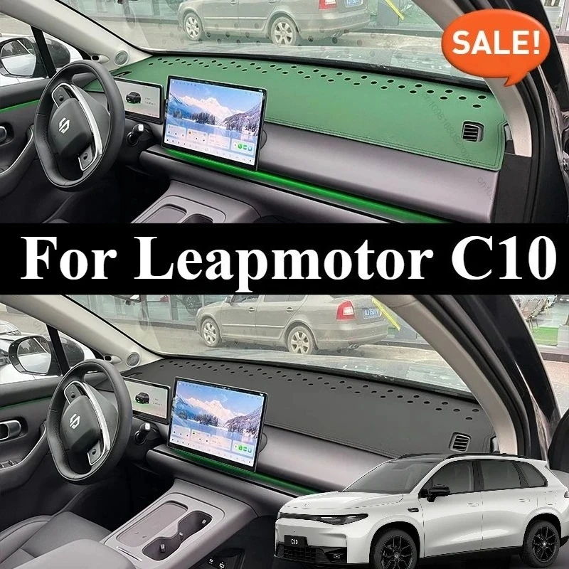

Для Leapmotor C10 C16 2024 2025 Центральная консоль Солнцезащитный коврик для приборной панели Световой коврик для верстака Модификация салона автомобиля