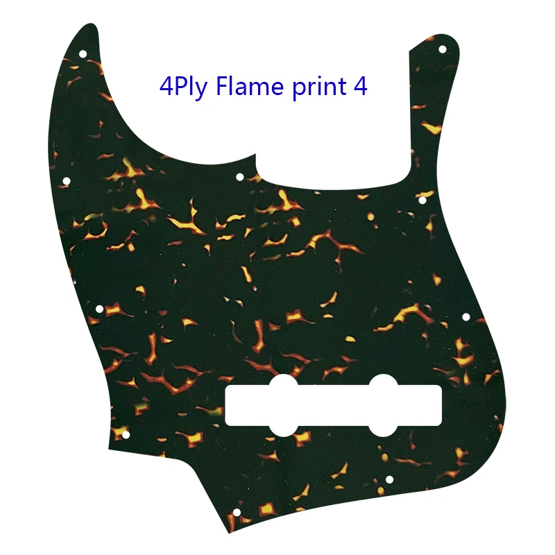 Fei Man - Custom Quality Pickguard, Left Handed, 10 Holes, 5 String, Jazz Bass Guitar, Scratch Plate, Multicolor Choice