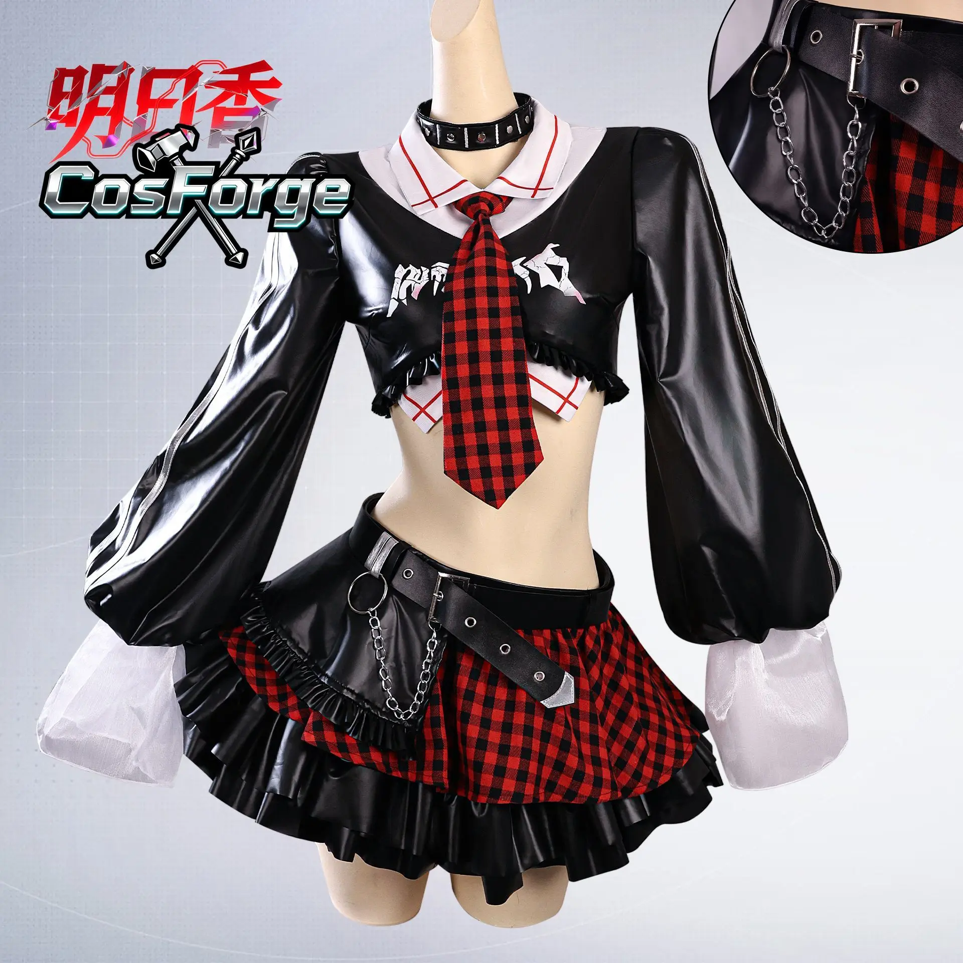 

Honor of Kings Daji Cosplay Costume - Sweet Matcha Heart Short-Sleeve Dress Set