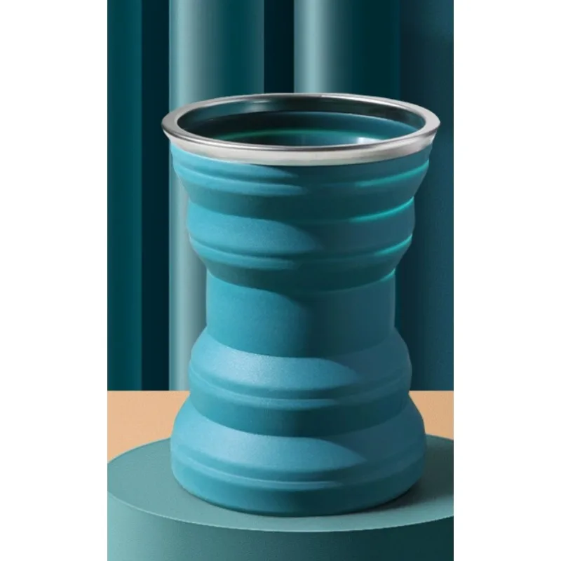 Siliconen waterflesbeker Opvouwbaar Lekvrij Draagbare sportreizen Waterflessen voor buitenreizen Gym Wandelen Herbruikbaar