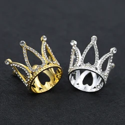 1PC Mini Crown Alloy Princess Crown Kids Hair Accessories Birthday Festival Performance Party Cake Decorating Tool Jewelry