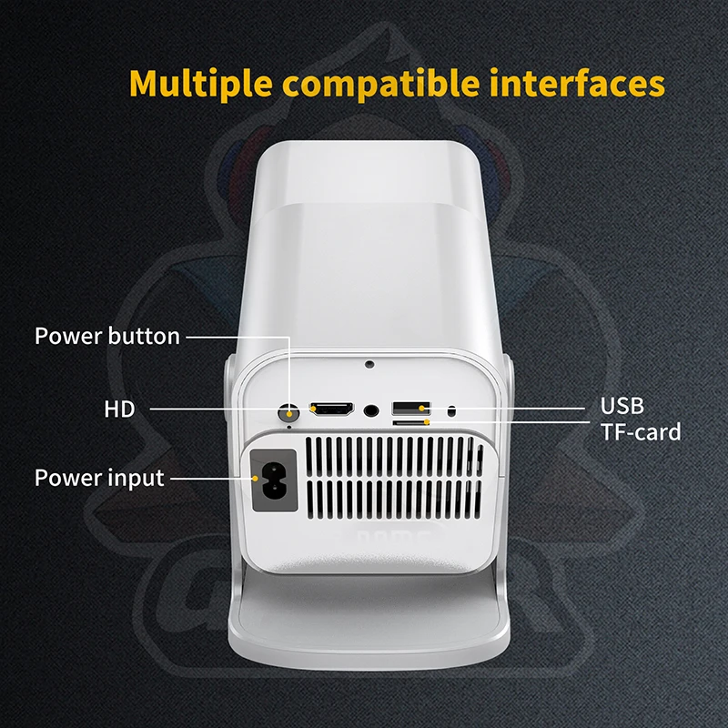 Ye HCS350 Max último proyector de juegos 3D Gaming 4k Android 11 inalámbrico Dual Gamepad proyector inteligente inalámbrico con Gamepad inalámbrico