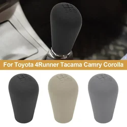 Car Silicone Gear Shift Knob Cover Non Slip Lever Shifter Knobs Case Protector Bump For Toyota 5Gear Tacama Camry Corolla Manual