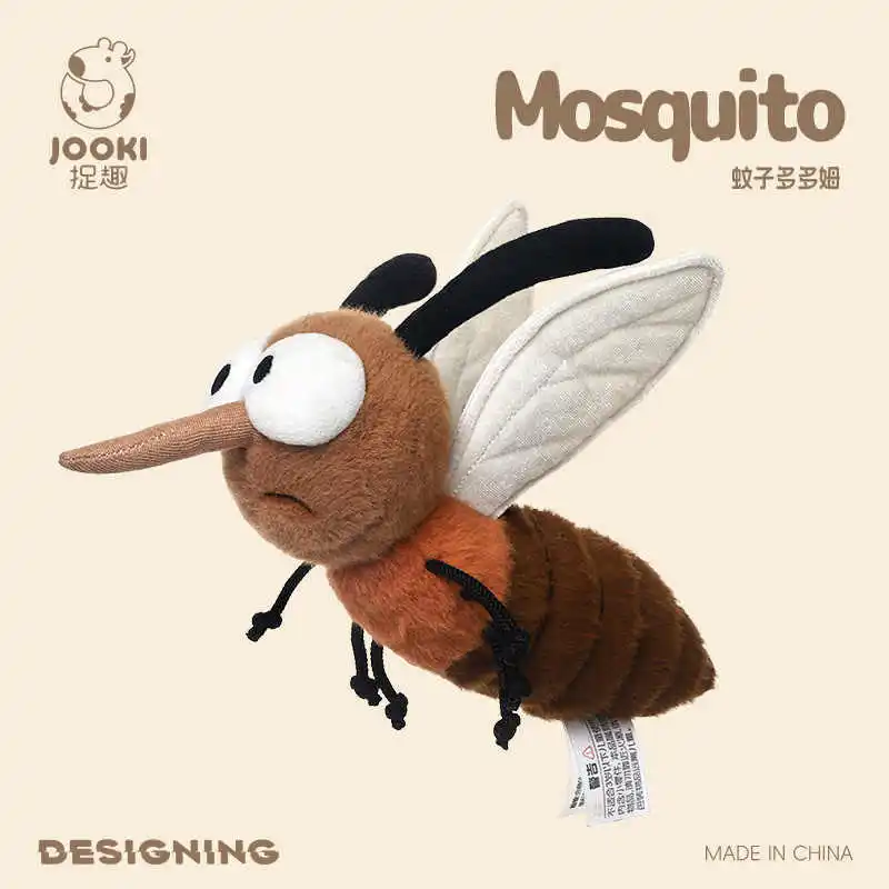 

25 см JOOKI Mosquito Dodum And Barnon Bee, плюшевые игрушки, забавная кукла, подушка для сна, кукла Kawaii, креативный продукт, подарок на день рождения