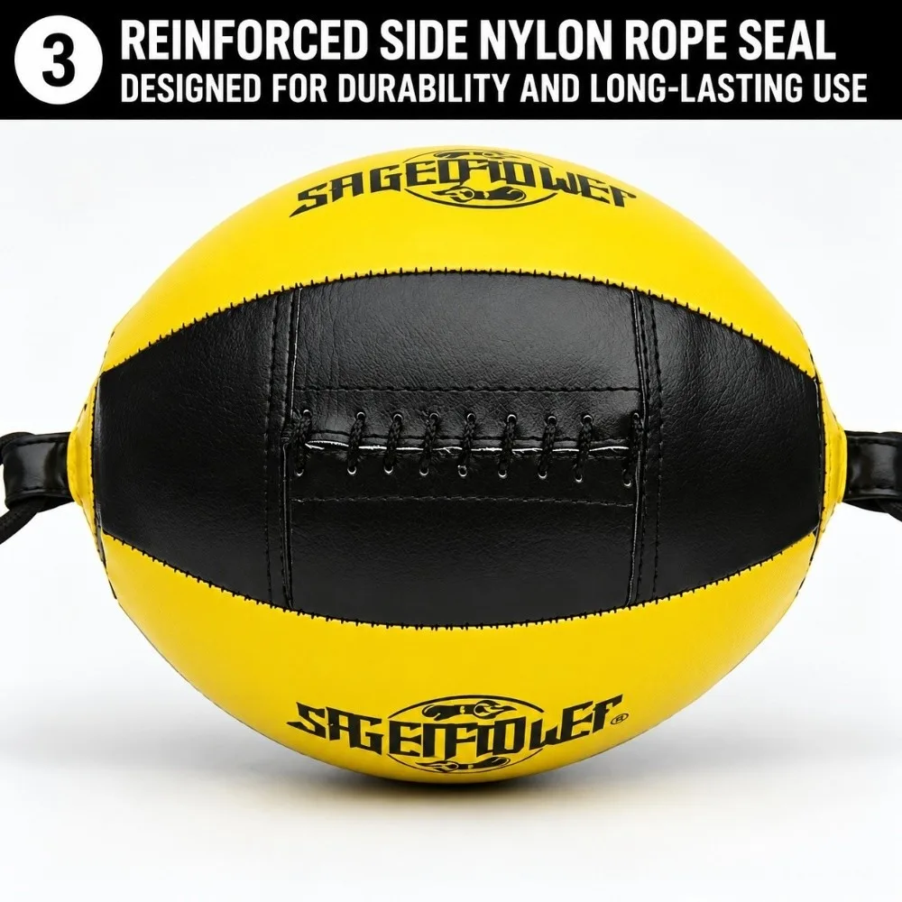 Improve Reaction Speed Double End Bag Premium Leather Difficulty Levels Speed Bag for Boxing Latex Bladder