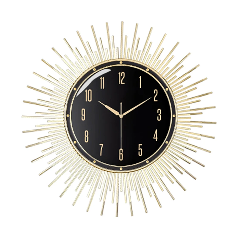 Modern Light Luxury Home Decoration Wall Clock Creative Simple Living Room Background Wall Art Clock