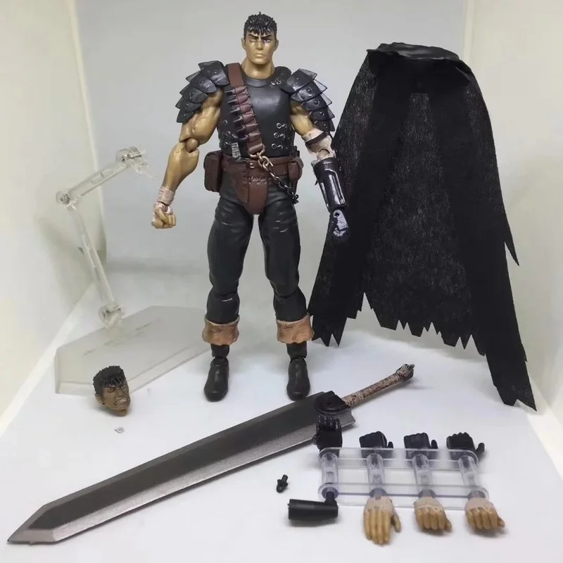 Berserk Guts figura de acción de Anime, modelo de Pvc, decoraciones de escritorio coleccionables, juguetes, adorno, estatua, muñeca, regalo de cumpleaños para niños, 17cm