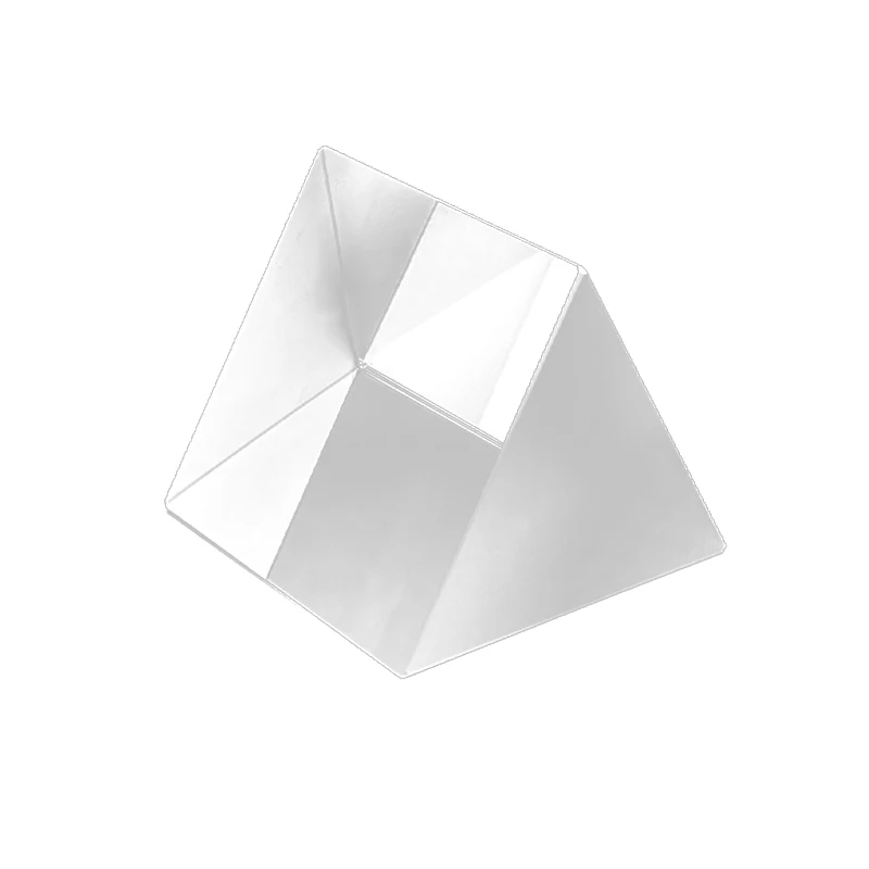 Prisma óptico de vidrio, prisma equilátero, triple física Triangular, ensanchamiento del espectro de luz