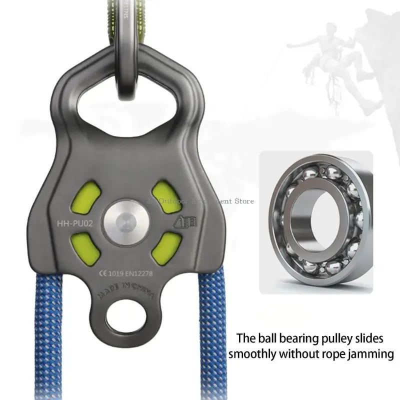 

High Strength Single Pulley With Accuracy Bearings Light weight Aluminum Pulley for Outdoor Activity