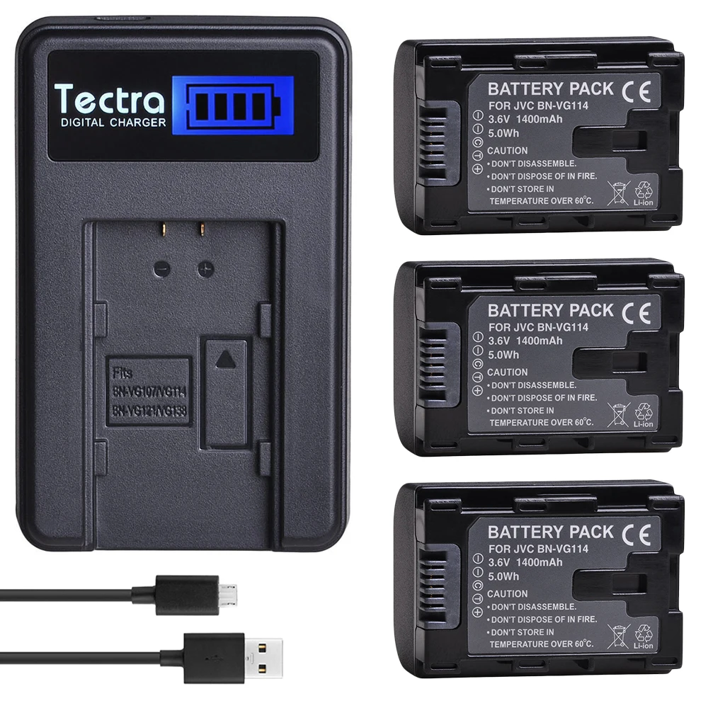 

BN-VG114 Battery Pack 1400mAh /LCD Charger for JVC GZ-HD,GZ-HM,GZ-MS,GZ-MG,GZ-E,GZ-EX,GZ-GX,GZ-G Series Camcorder BN-VG121