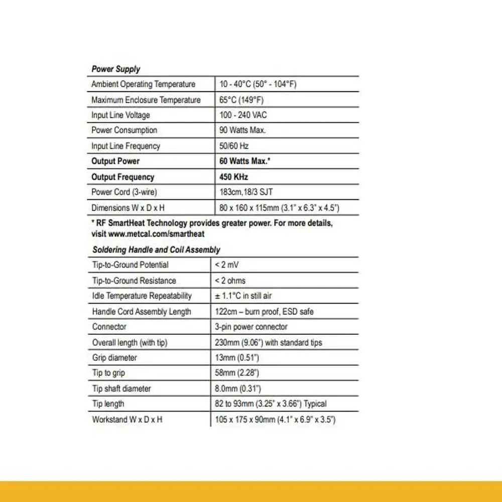 Soldering System SmartHeat Temperature Control Lightweight Handle Cast Aluminum Housing Low Cost Quick-Change Heater Coil 240V