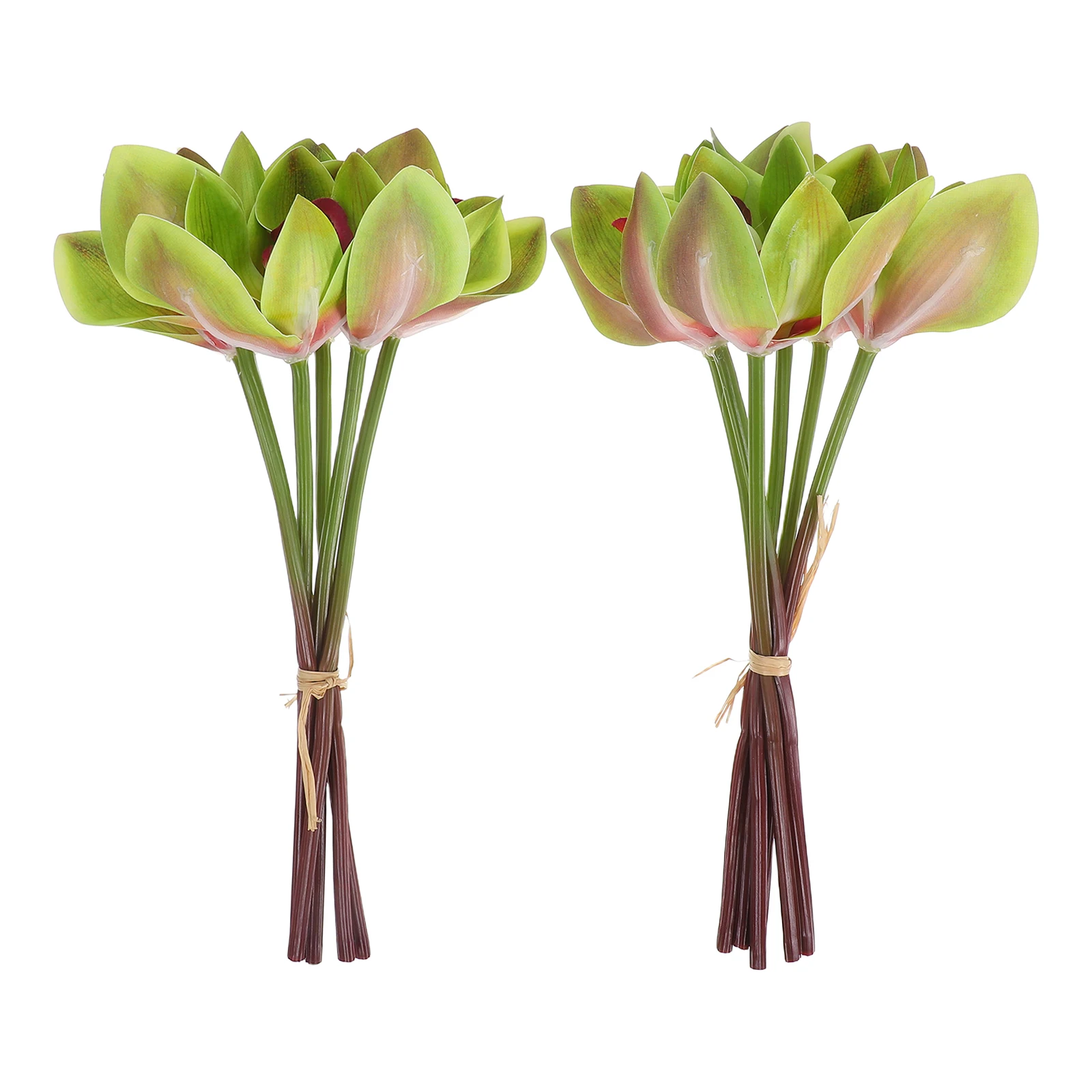 

12 Pcs Artificial Orchid Orchids Flower Outdoor Flowers Iron Wire Cymbidium Bouquet