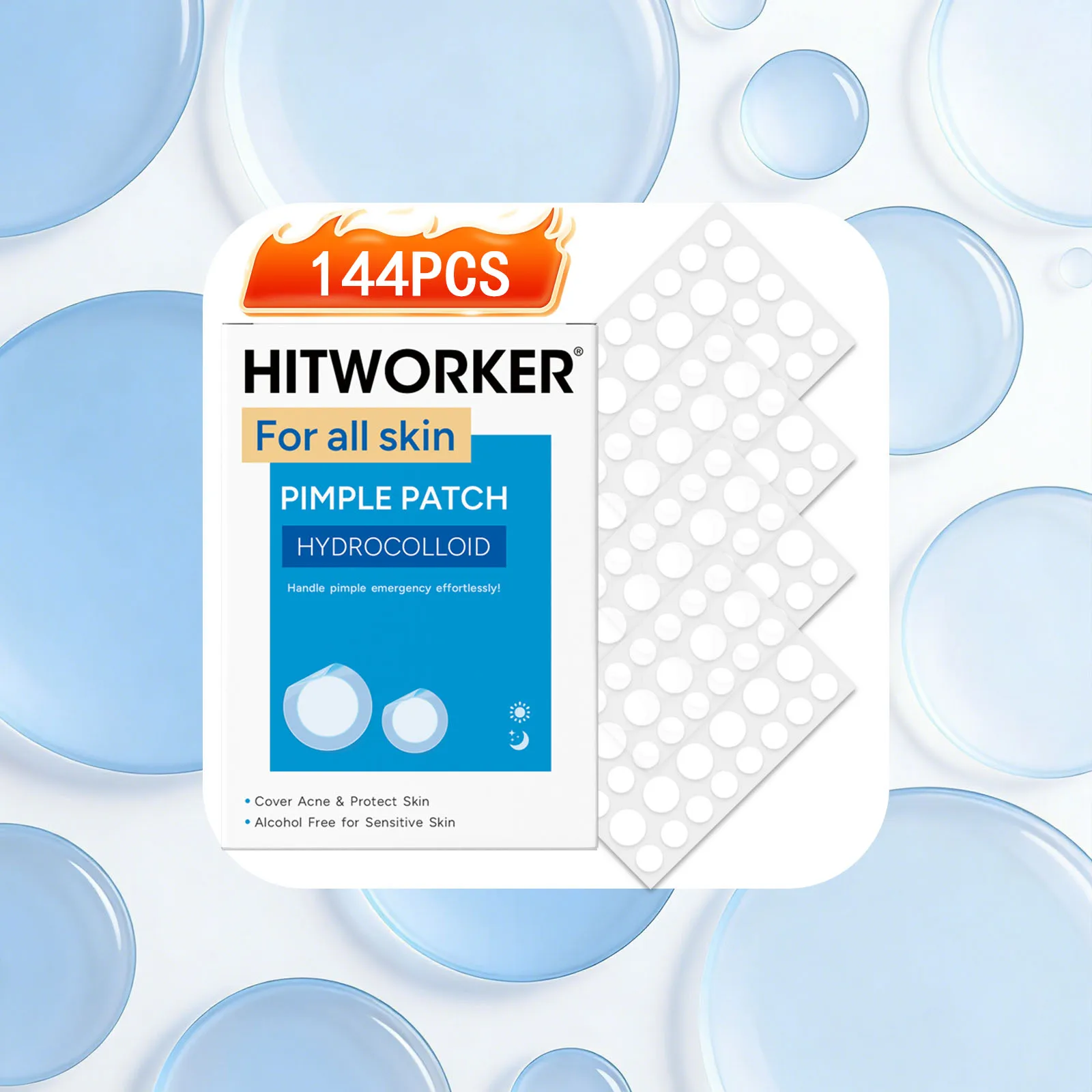 Hydrocolloid acne patch facial cleansing care essence, tool accessory, invisible and waterproof, suitable for all skin types