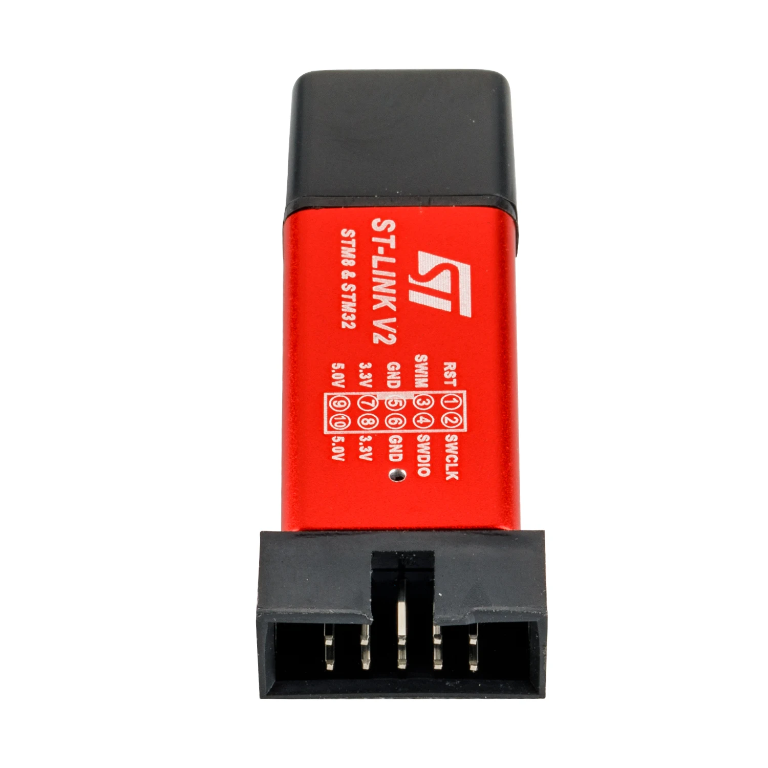 ST LINK Stlink ST-Link V2 Mini STM8 STM32 محاكي تنزيل مبرمج برمجة مع غطاء دوبونت كابل ST Link V2