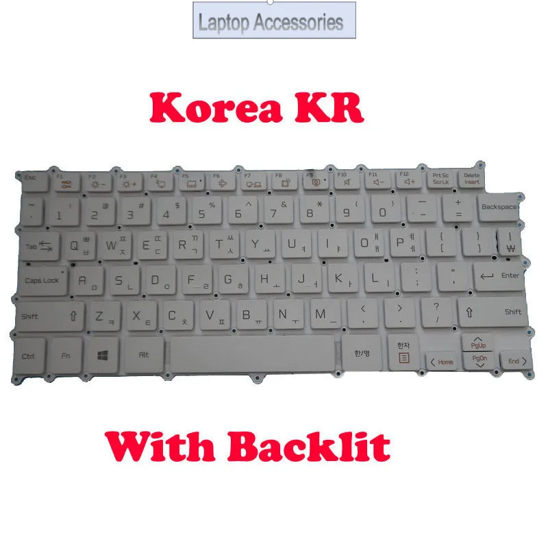 HJ Backlit Keyboard For LG 13Z980 13Z990 13ZD990 14T90N 14T990 14TD990 14Z90N 14Z980 14ZD980 14Z990 14ZD990 14ZB990 No Frame