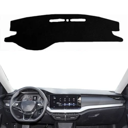 For Skoda Octavia A8 2021 2022 2023 2024 Car Dashmat Dashboard Cover Mat Dash Board Sunshield Protect Carpet Cushion Accessories