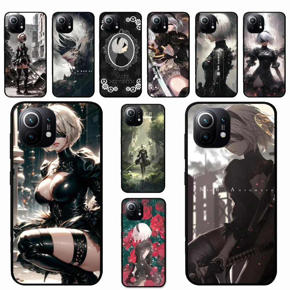 Nier Automata Phone Case For Redmi 5 6 7 8 9 10 plus pro 6 7 8 9 A GO K20 K30 K40 pro plus F3 Fundas