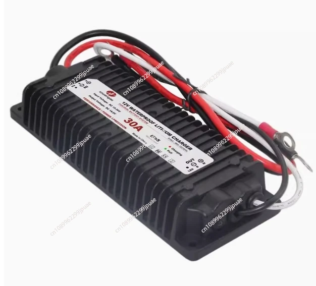 

12V to 14.6V 30A waterproof lithium battery charger, 12V RV charger power supply, conversion efficiency: 96%
