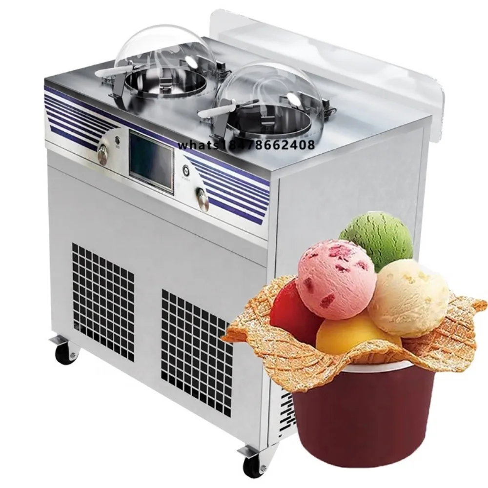Batch Freezer Commercial Sorbetiere Italian Big Horizontal Hard Gelato Churning Ice Cream Machine for Sale