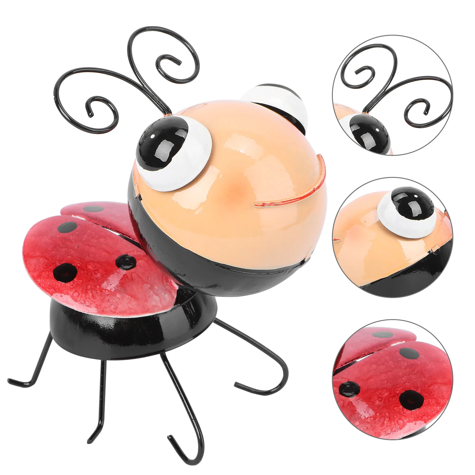 Ladybug Model Outdoor Playsets Home Outdoor Playsetation Iron Crafts Garden Adornment Yard Ornament