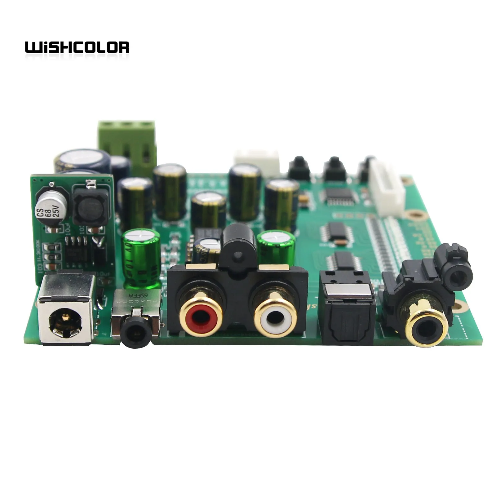 Wishcolor ES9038Q2M DAC Board Decoder Board Support For IIS DSD Optic Fiber Coaxial Input 384K DOP128