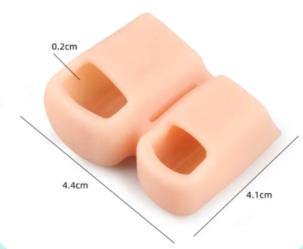 1/2Pairs Toe Separator Hammer Toe Corrector Bunion Protector Silicone Gel Bunion Protector Bunion Protector Fingers Splint 6