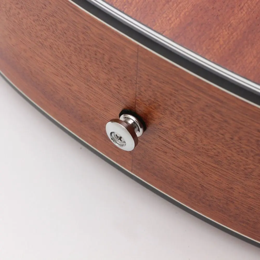 

2PCS Iron Guitar Strap Buttons Mushrooms Heads Rose Gold Guitar Strap End Pins Bronze Black Guitar Strap Locks Guitar Player