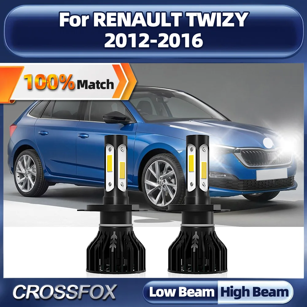 

120W Canbus светодиодный передняя фара 6000 лм Turbo Auto Lights 2012 K White Plug And Play для RENAULT TWIZY 2013 2014 2016 2015