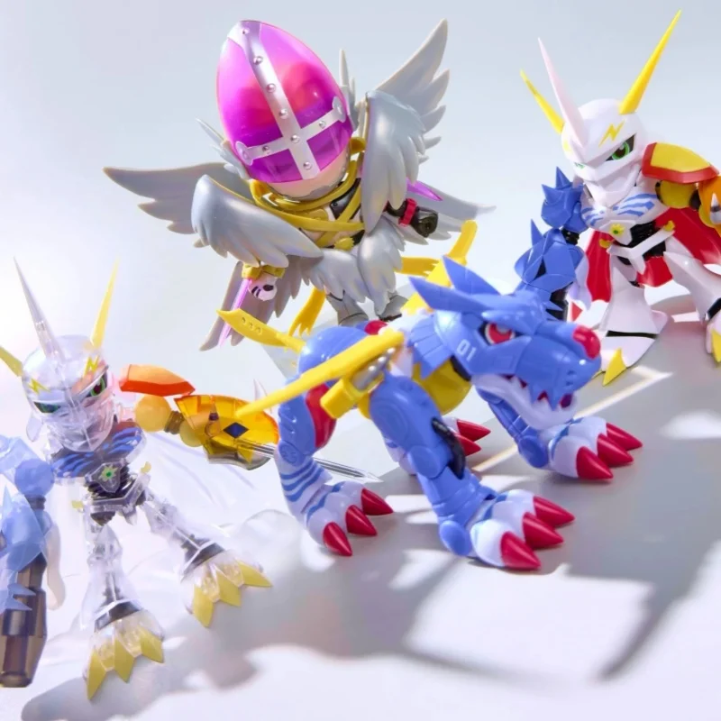 QMSV มินิ พลาบาโกะ ดิจิมอน แอดเวนเจอร์ บลายด์บ็อกซ์ 2025 ใหม่ดิจิมอน วอร์ เกรย์มอนแอ็คชั่นฟิกเกอร์แองเจวโมนกล่องปริศนาของขวัญวันเกิด