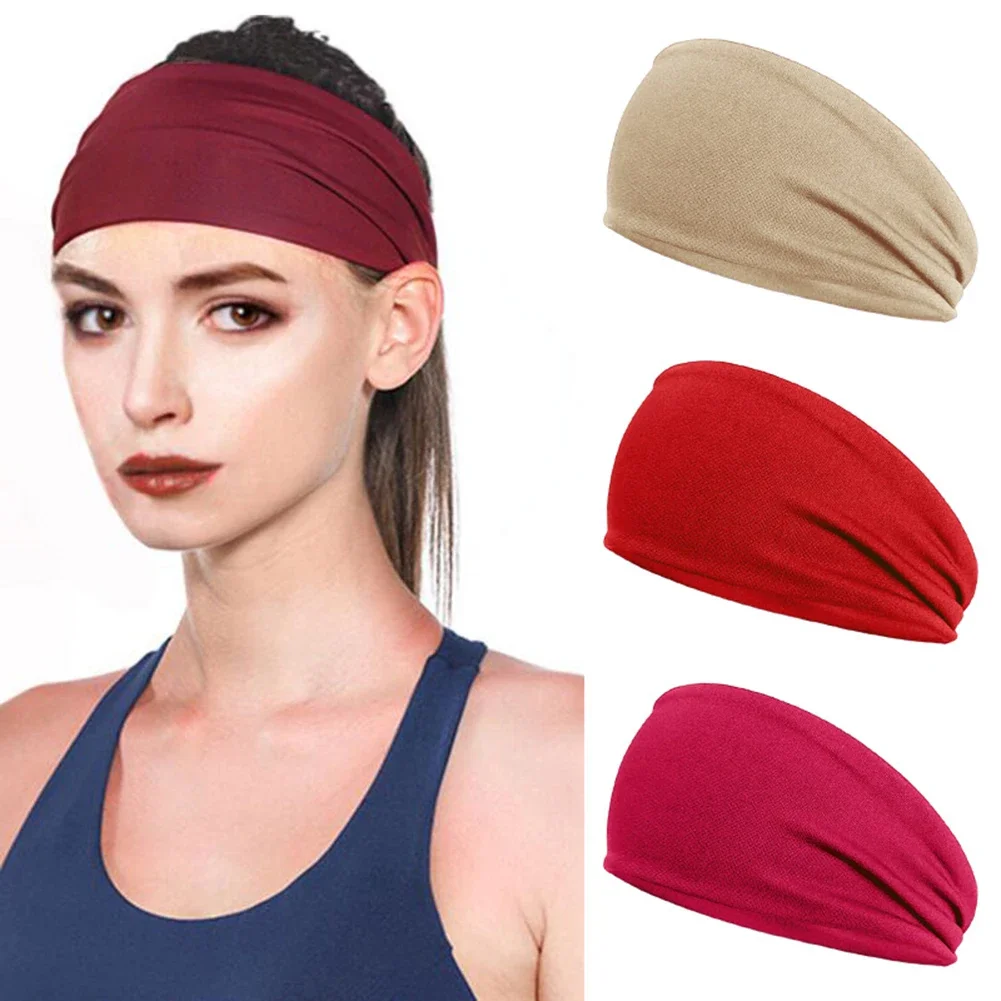 Sport Headband Fitness Sweat Bandage Head Hair Band Tennis Yoga Absorb Sweat Head Band Basketball Running Sweatband Women Men image 2
