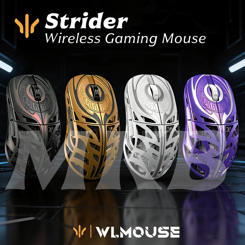 

WLMOUSE Strider Magnesium Gaming Mouse 45 г сверхлегкая беспроводная игровая мышь из магниевого сплава PAW 3950 HS Sensor для ПК/ноутбука/Mac