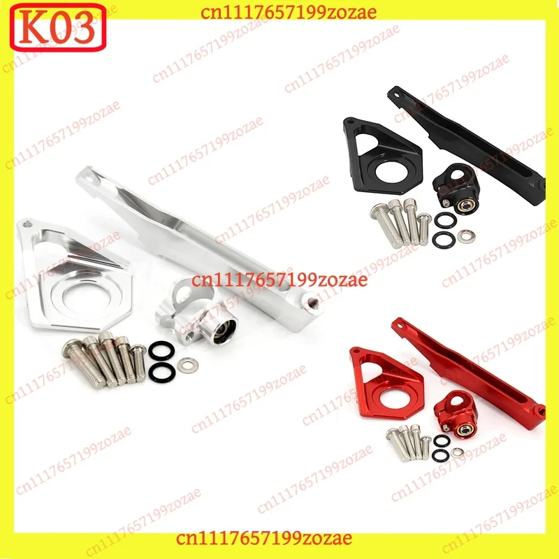 k03 Steering Stabilizer Damper Mounting Bracket Kit for Yamaha YZF-R6 YZF600 2003-2005, Replacement Parts