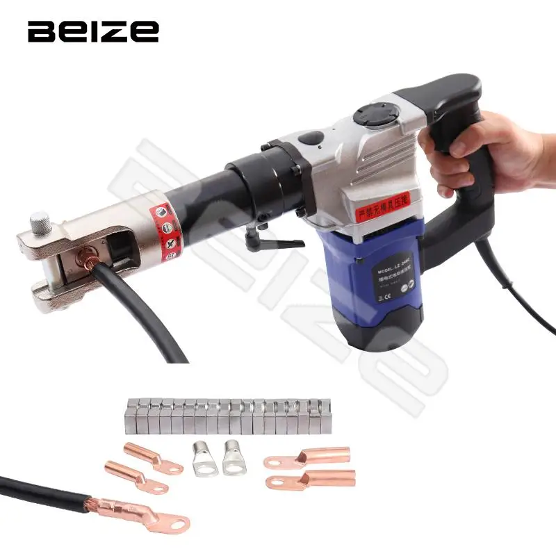 

LZ-240C In-line Electric Power Cable Crimping Tool Electric Hydraulic Pliers Cu/Al Terminal Crimping Pliers 16-300mm²