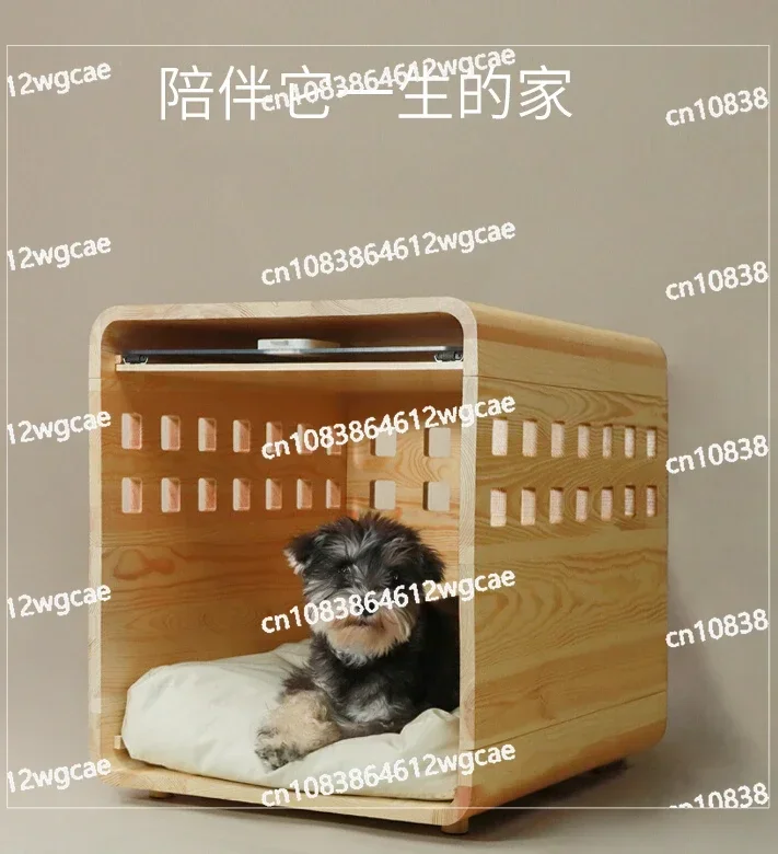 Log Ark Wooden House Dog Nest Cat Nest Dog House Cage Pet Bed House Indoor