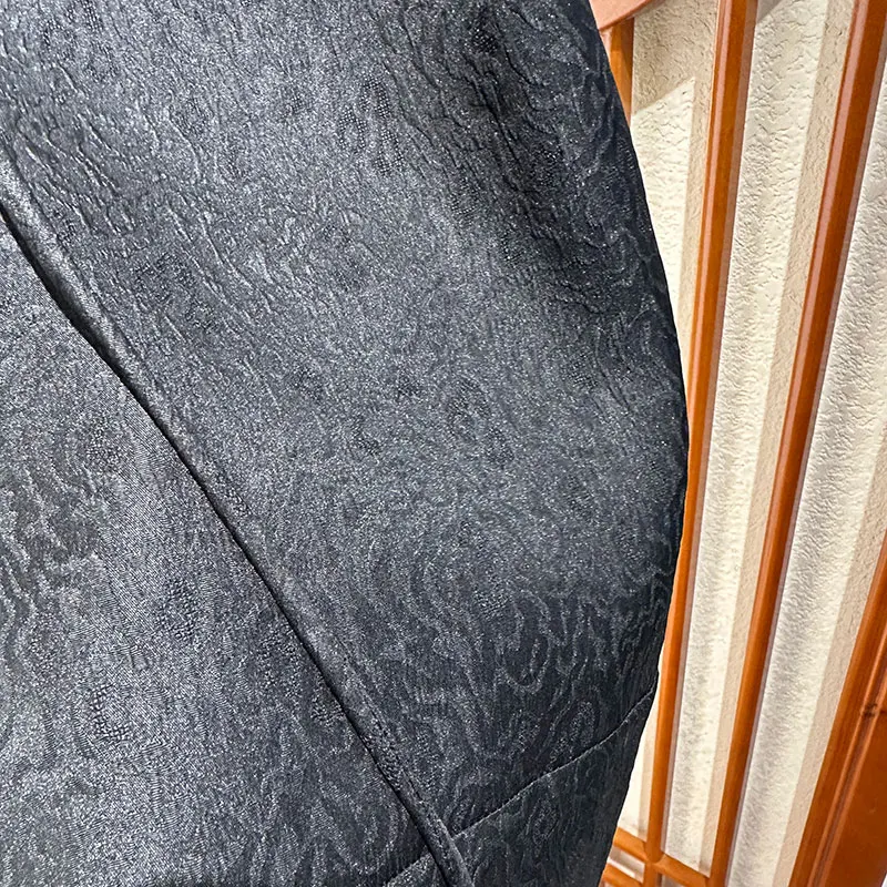 New Chinese Sle round Ne Svel Vest Tang  00  Silk Summer Crumpled Flower Luo Soft Comfortable ort Length