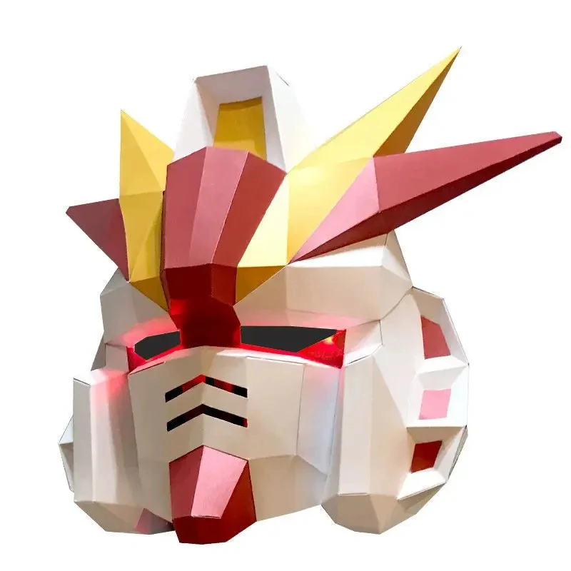 

♥Halloween Cosplay Costume Anime Mobile Suit Gundam paper model head cover handmade diy children's male maNew 2026 Topspeed Cos