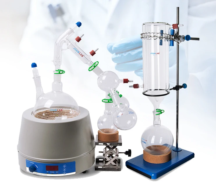 Olie-extractie Shortpath Lab Glass Short Path distillatio Glaswerkset