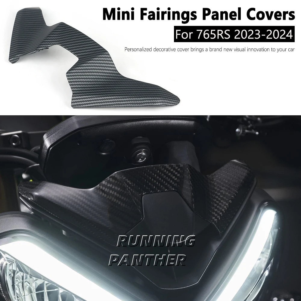 For Street Triple 765R 765RS 2023 2024 Motorcycle Mini fairing panel cover Carbon Fibre flyscreen Motorcycle Accessories