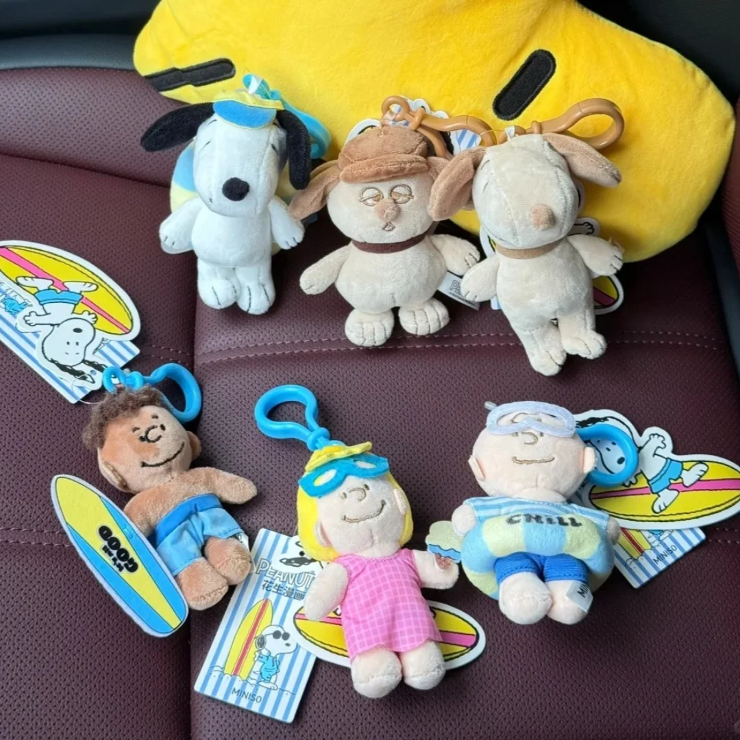

Подлинная периферия Snoopy, совместный стиль, дневник вокруг моря, плюшевый черный Snoopy, круглая подвеска для плавания, сумка, декоративный подарок