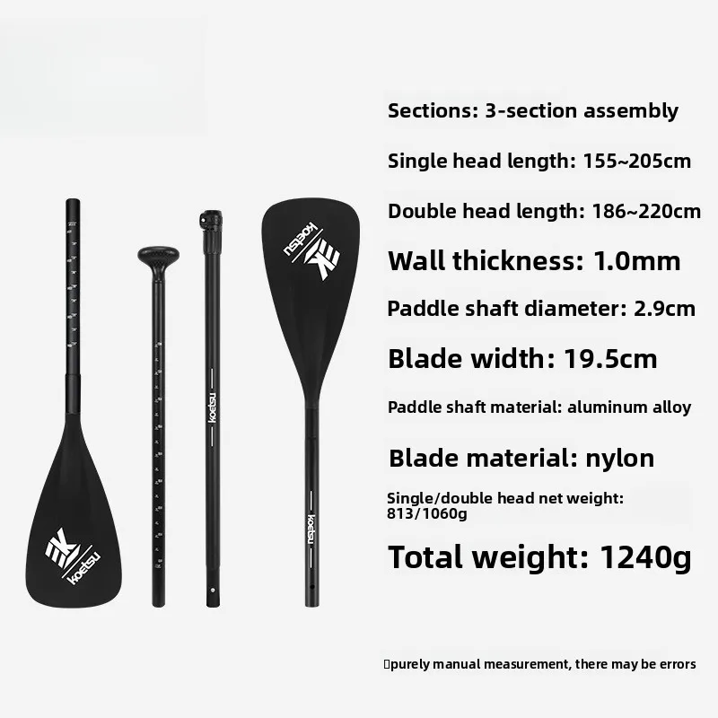 SUP Paddle Single and Double Dual Purpose Fiberglass/Aluminum Paddle Surfboards for Stand-Up Surfboard Sports