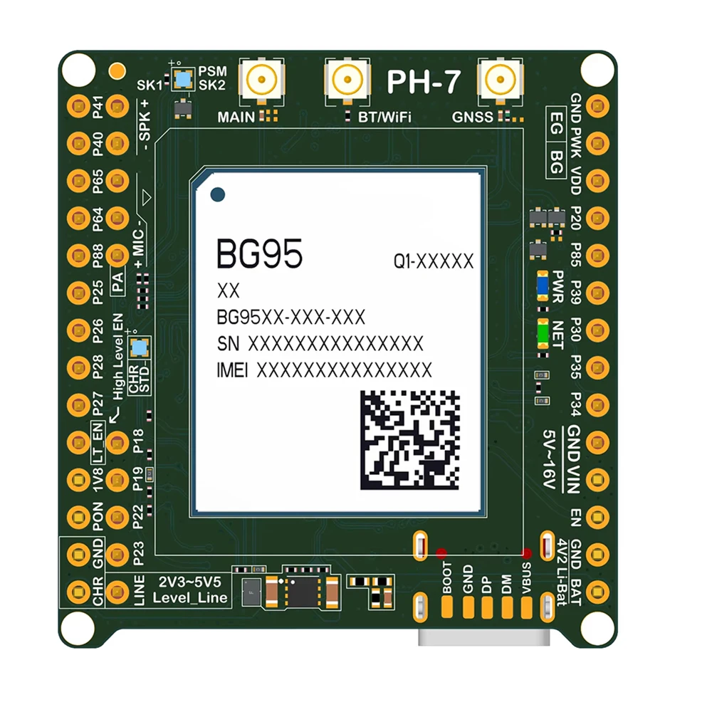BG95-M3 Evaluation Board Open Python Secondary Development GPS Receiver LTE Cat M1/Cat NB2/EGPRS Modem