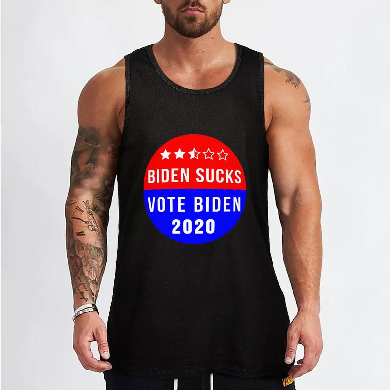 BIDEN SUCKS VOTE BIDEN Tank Top t-shirt gym man t-shirt for man