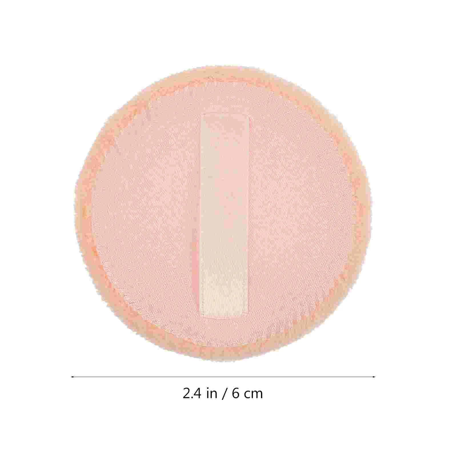 20 Pcs Round Powder Puff Foundation Loose Sponge Makeup Cushion Pure Cotton Blush for Cheeks