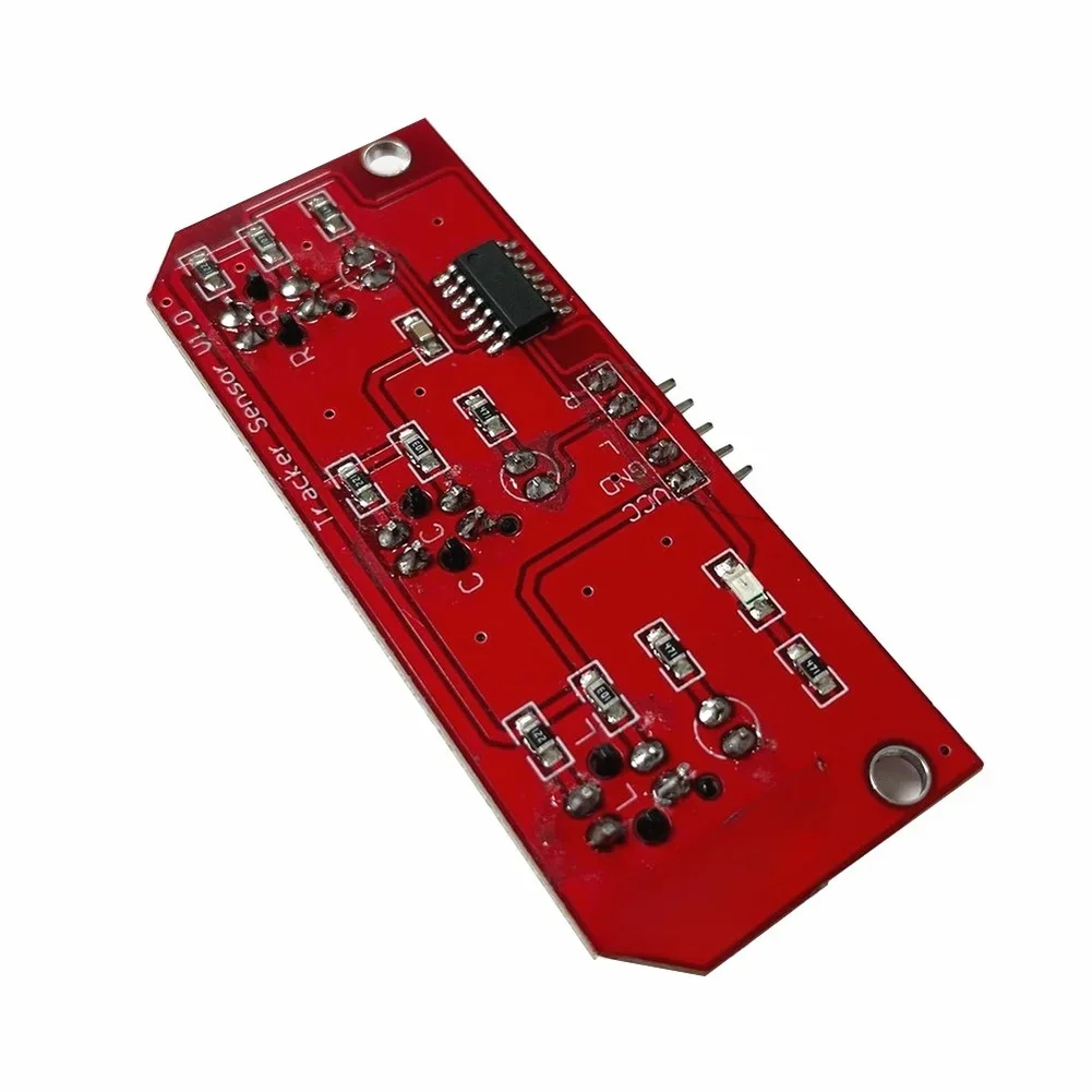 DIY Robot Project Red 3 Way Tracking Line Follower Module Adjustable Sensitivity 5V Operating Voltage For Robot