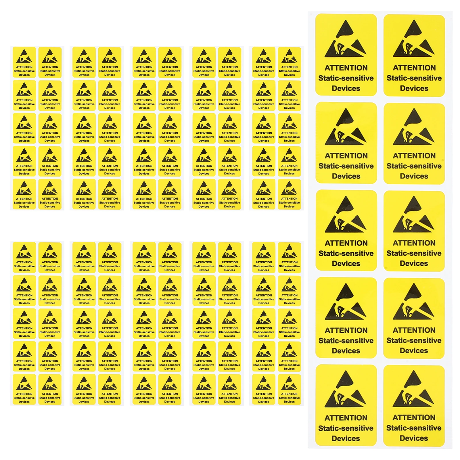 

100pcs Anti Static Labels Electric Warning Signs Do Not Touch Stickers Safety Notice High Adhesion Home Office Factory Use