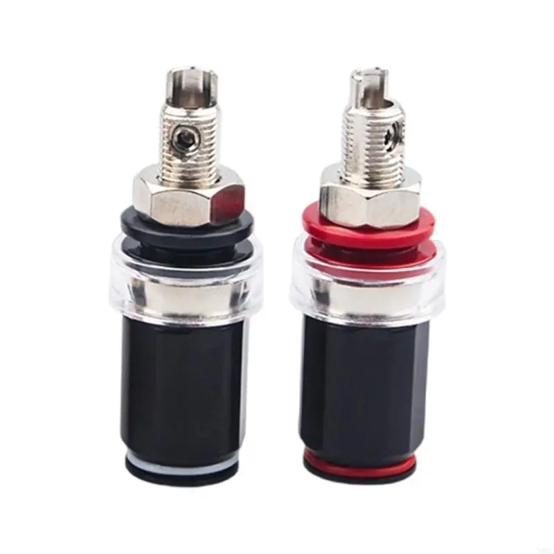 Speaker Terminals Gold or Rhodium Finish Speaker Connectors Enhances Connection in Hifi Sound Setting N0HC