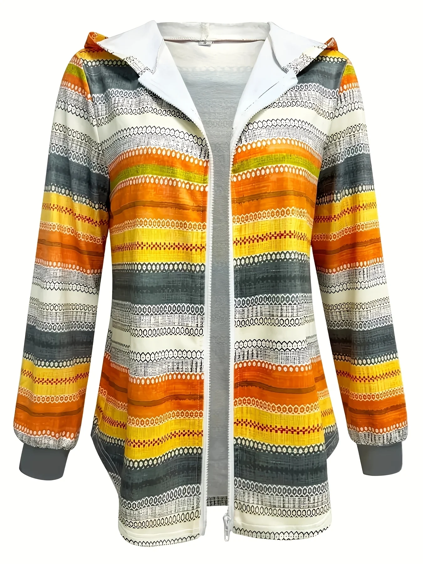 Casual gestreepte set met capuchon en joggingbroek voor dames