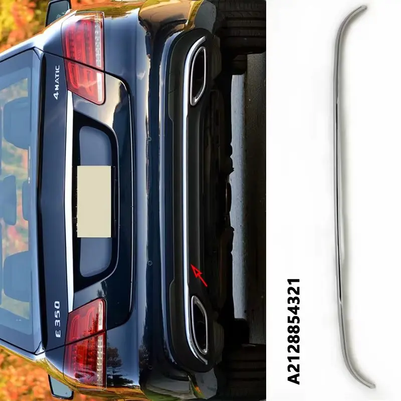 

A2128854321 A2128851000 Задний бампер Хромированная накладка Диффузор для Mercedes Benz E Class W212 E350 E400