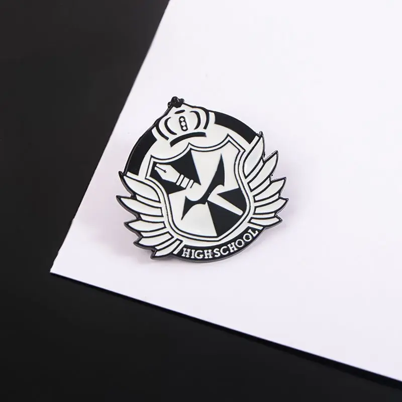 New Danganronpa Monokuma Metal Badge Creative Personality Clothes Brooch High Color Value All-match Decorative Backpack Medal view 4