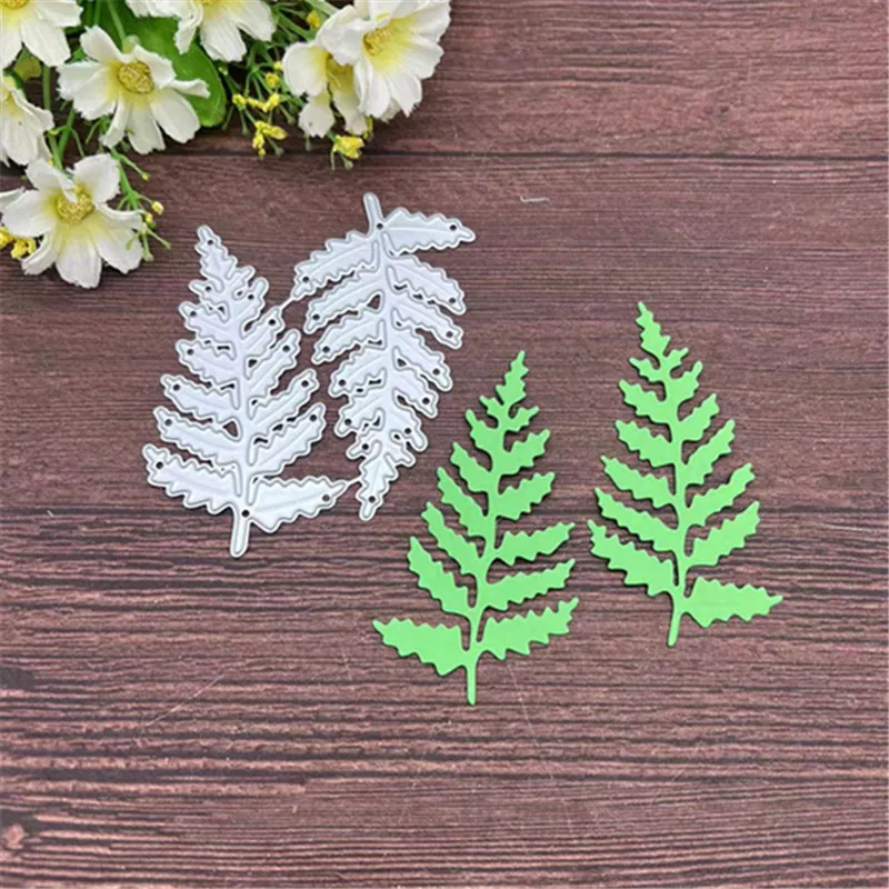 2PCS leafage Frame Metal Cutting Dies Stencils For DIY Scrapbooking Decorative Embossing Handcraft Template